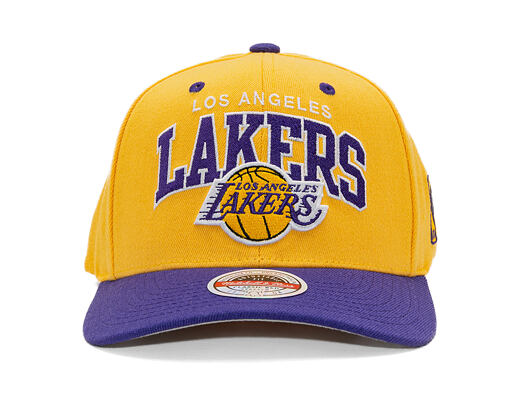Kšiltovka Mitchell & Ness - NBA Team Arch Snapback - Los Angeles Lakers - Yellow / Purple