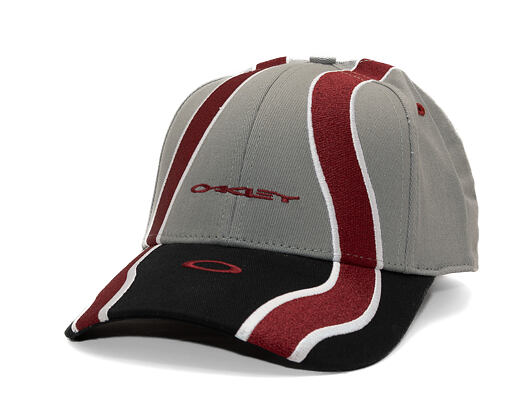 Kšiltovka Oakley - Wave Cap - Cement/Black/Iron Red