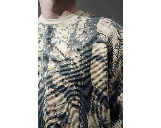 Triko s dlouhým rukávem Karl Kani - Signature Wood Camo Waffle Longsleeve