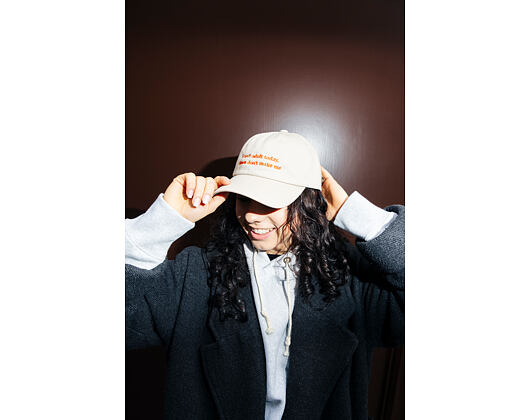 Kšiltovka 8by8 - Dadcap - "I can't adult today" - Tan/Orange