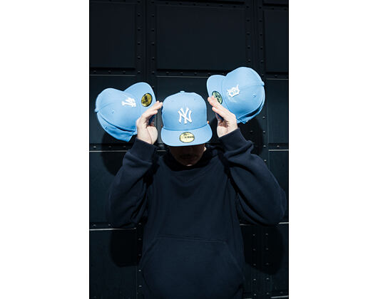 Kšiltovka New Era - MLB Seasonal 59FIFTY - LA Dodgers - Sky Blue / Pink UV