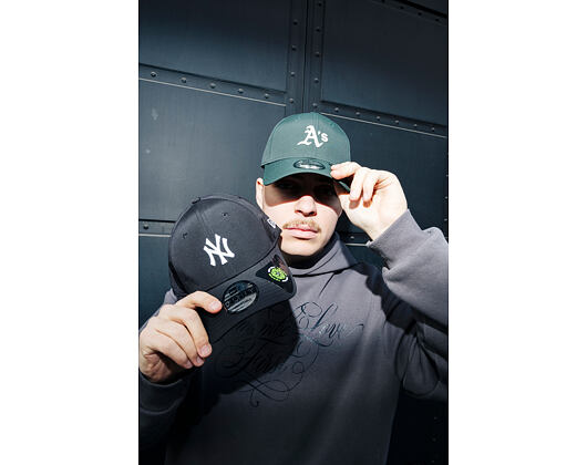 Kšiltovka New Era - MLB Recycled Midi 9FORTY - Oakland Athletics - Dark Green
