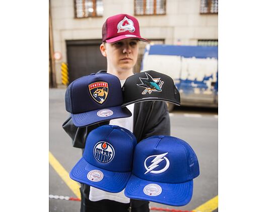 Kšiltovka Mitchell & Ness - Tampa Bay Lightning - Evergreen Trucker - Blue