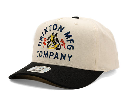 Kšiltovka Brixton - Trophy Horse MP Snapback - Black/Off White