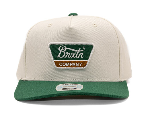 Kšiltovka Brixton - Linwood MP Snapback - Off White/Primal Green