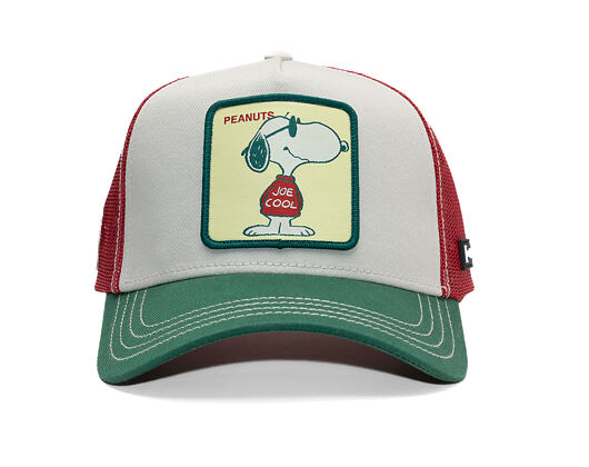 Kšiltovka Capslab - Trucker Peanuts - Cool Joe - White / Red /Green