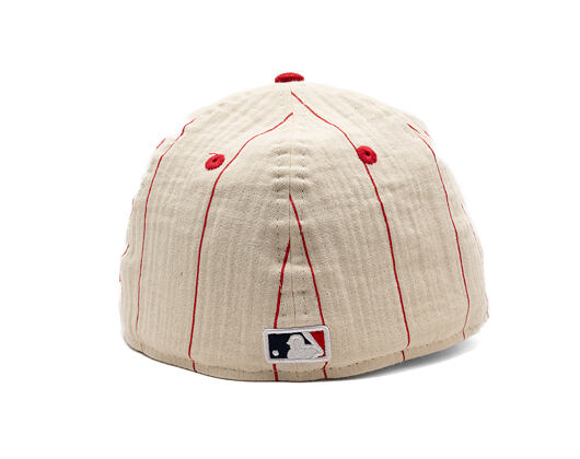 Kšiltovka New Era - MLB Retro Linen Pinstripe 59FIFTY Retro Crown - St. Louis Cardinals - Team Color