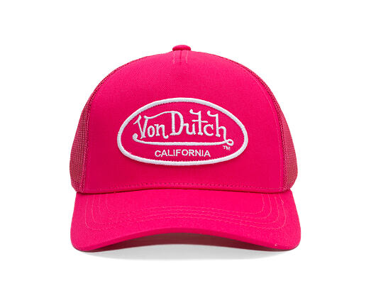 Kšiltovka Von Dutch - Trucker - Cali Patch Electric Pink