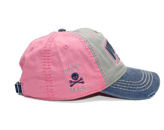 Kšiltovka Von Dutch - Trucker - Limited Olive/Pink/Distressed Denim