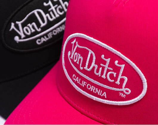 Kšiltovka Von Dutch - Trucker - Cali Patch Electric Pink