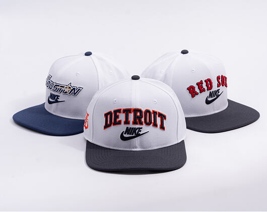 Kšiltovka Nike - Cooperstown Dri-Fit Pro - Detroit Tigers - White 10A/Pitch Blue 4FA