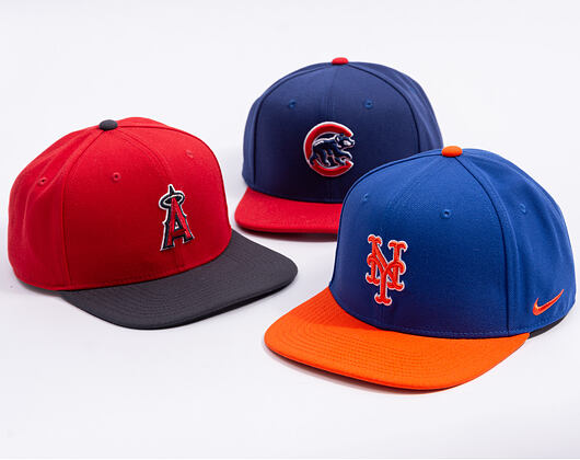 Kšiltovka Nike - Dri-Fit Pro - New York Mets - Rush Blue 4EW/Team Orange 89L