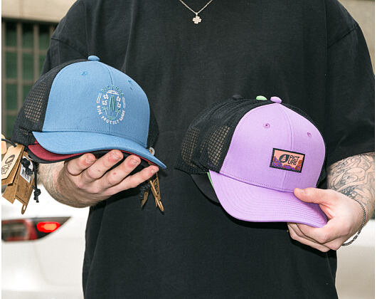 Kšiltovka Picture - Zephyr Trucker - Serenity Blue - Protect Shine Emblem - Blue / Black