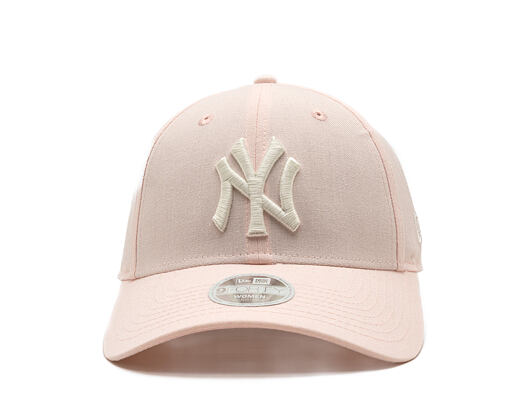 Dámská Kšiltovka New Era - MLB Linen 9FORTY - NY Yankees - Blush Pink