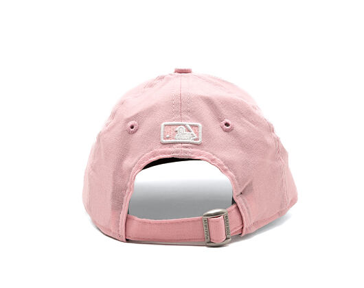 Dětská Kšiltovka New Era - MLB Linen 9FORTY M-CROWN - LA Dodgers - Pink Rouge / White