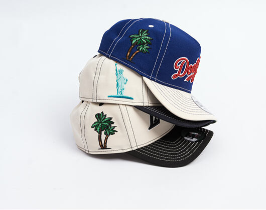 Kšiltovka New Era - NBA City Icon 9FORTY A-Frame - LA Lakers - Cream / Black