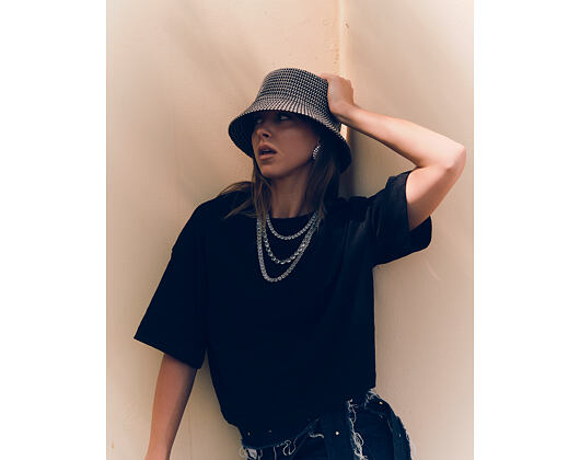 Klobouk Kangol - Grid Knit Bucket - Black