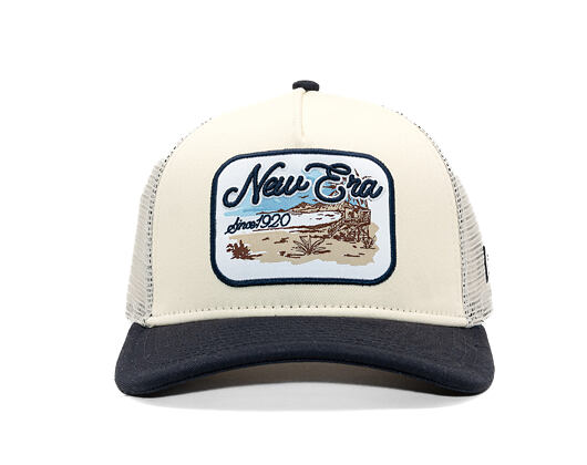 Kšiltovka New Era - Branded Wild West Patch 9FORTY M-CROWN A-Frame Trucker - Cream / Navy