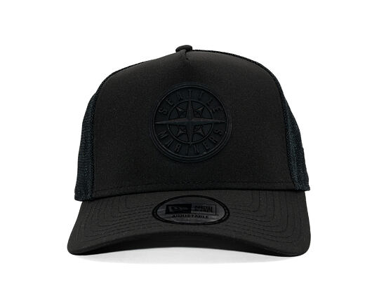 Kšiltovka New Era - MLB Tech Pack 9FORTY A-Frame Trucker - Seattle Mariners - Black