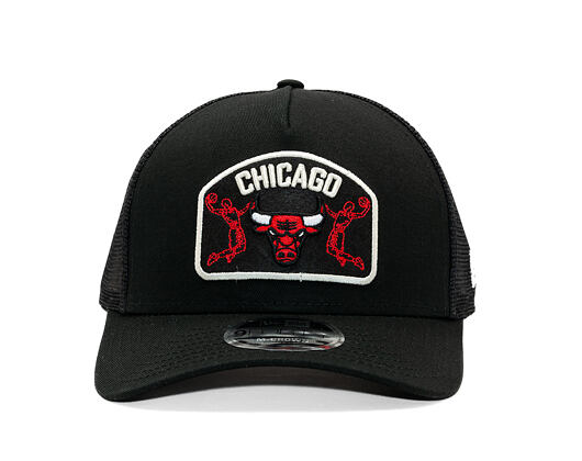 Kšiltovka New Era - NBA Felt Patch 9FORTY M-CROWN A-Frame Trucker - Chicago Bulls - Black
