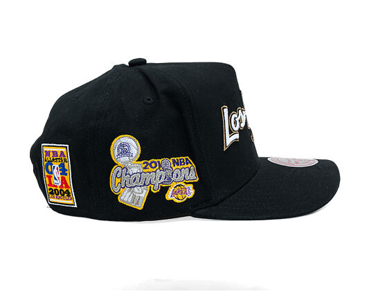 Kšiltovka Mitchell & Ness - NBA - La Script 2.0 - Los Angeles Lakers - Black/Green