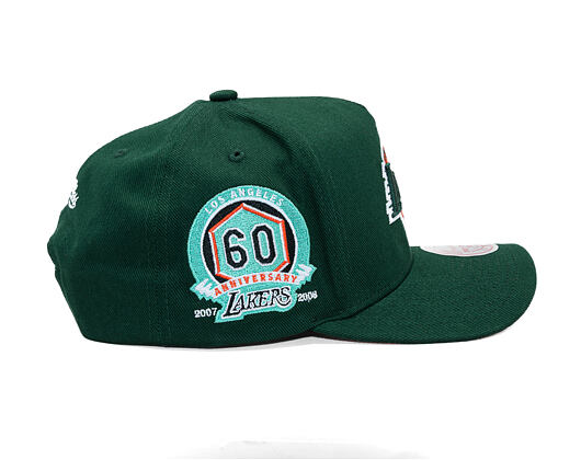 Kšiltovka Mitchell & Ness - NBA - Emerald Slam - Los Angeles Lakers - Green/Orange