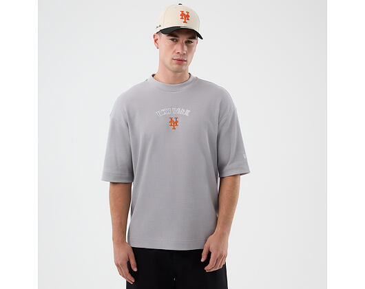 Triko New Era - MLB Waffle Box Tee - NY Mets - Grey
