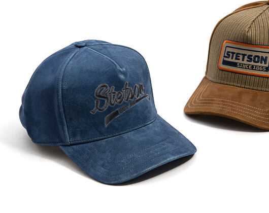 Kšiltovka Stetson - Trucker Cap - Denim Leather - 2
