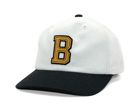 Kšiltovka Brixton - Big B Mp Cap - Off White/Black/Mustard