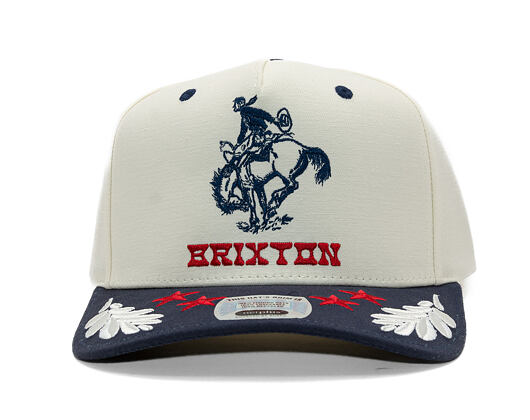 Kšiltovka Brixton - Rodeo C Np Mp Snapback - Off White/Navy