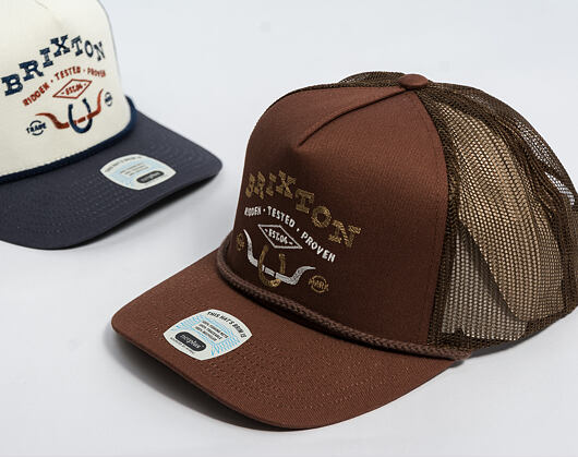 Kšiltovka Brixton - Beekman C Np Mp Trucker Hat - Brown/Brown