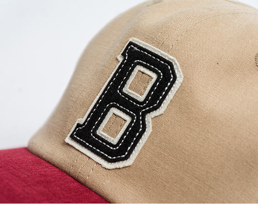 Kšiltovka Brixton - Big B Mp Cap - Sand/Burgundy