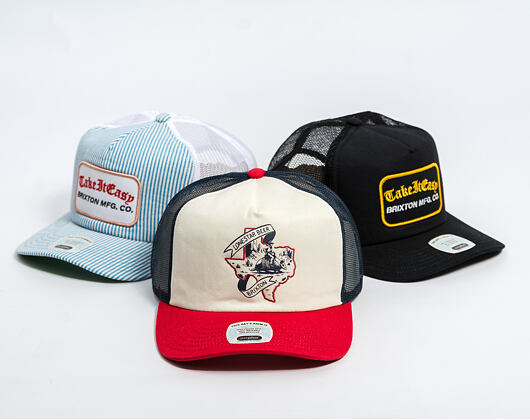 Kšiltovka Brixton - Lonestar X Brixton Trucker - Red/White/Blue