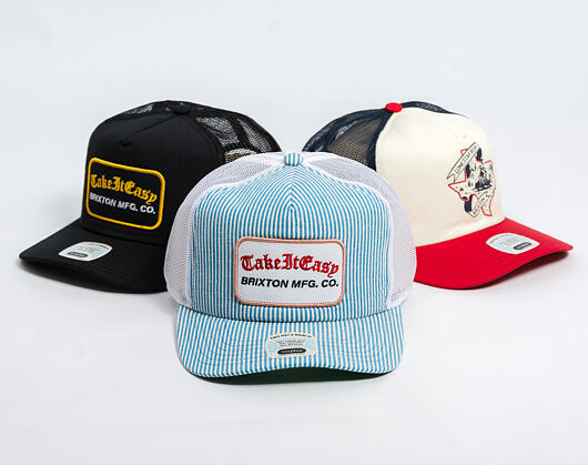 Kšiltovka Brixton - Take It Easy C Np Mp Trucker - Two Boot Stripe