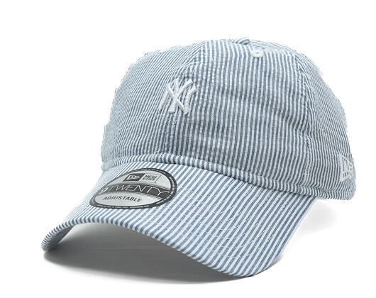 Kšiltovka New Era - MLB Seersucker 9TWENTY - NY Yankees - Navy / White