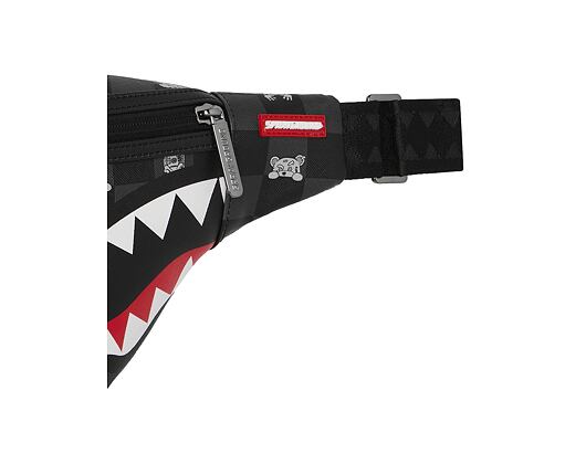 Ledvinka Sprayground - Gray Peeking Character Check Savvy Crossbody