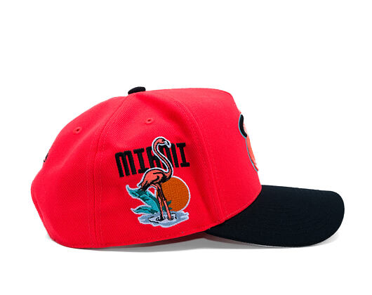 Kšiltovka Mitchell & Ness - In The City - NBA - Miami Heat - Pink