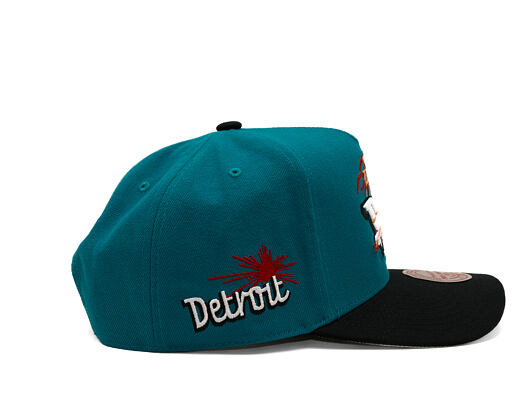 Kšiltovka Mitchell & Ness - In The City Hwc - NBA - Detroit Pistons - Teal