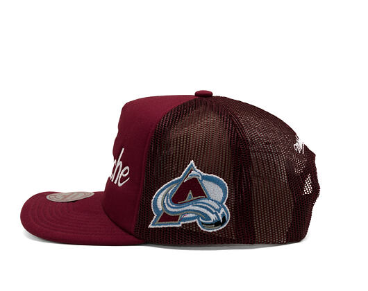 Kšiltovka Mitchell & Ness - Head Coach Trucker - NHL - Colorado Avalanche - Maroon