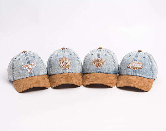 Kšiltovka Mitchell & Ness - Den Suede Strapback - NBA - New York Knicks - Blue