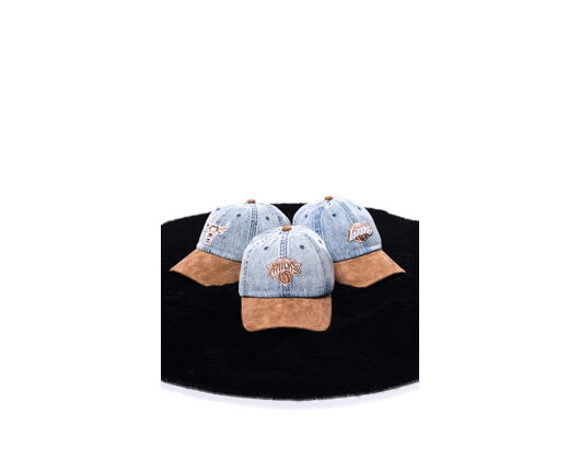 Kšiltovka Mitchell & Ness - Den Suede Strapback - NBA - Chicago Bulls - Blue