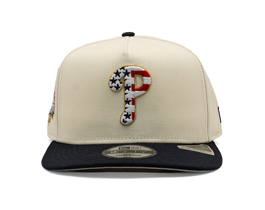 Kšiltovka New Era - MLB "American Flag" 9FIFTY - Philadelphia Phillies - Chrome White