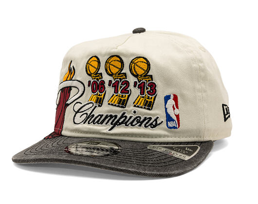 Kšiltovka New Era - NBA "Hardwood Classic Champions" 19TWENTY - Miami Heat - Chrome White / Team Col