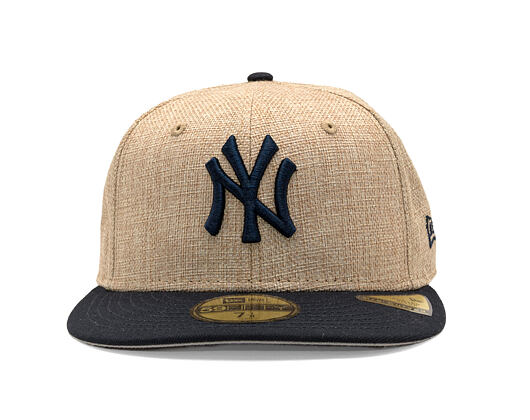 Kšiltovka New Era - MLB "Summer Twine" 59FIFTY - NY Yankees - Team Color / Open Market Tan