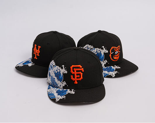 Kšiltovka New Era - MLB "Tidal Wave" 59FIFTY - San Francisco Giants - Black