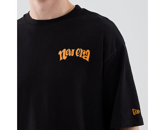 Triko New Era - Branded Food Character Oversized Tee - Black