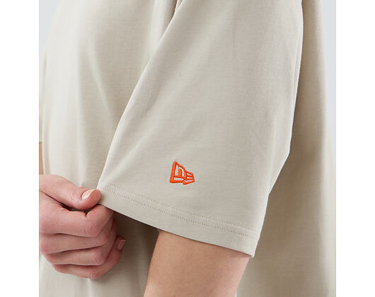 Triko New Era - Branded Food Character Oversized Tee - Stone