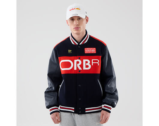 Bunda New Era - F1 Wordmark Varsity Jacket - RED BULL F1 - Navy Blue