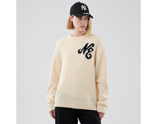 Svetr New Era - Branded Knit Sweater - Cream