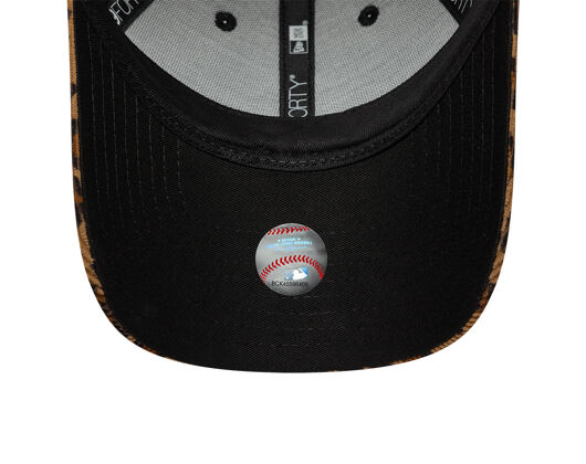 Dámská Kšiltovka New Era - MLB Leopard Cord 9FORTY - NY Yankees - Stone / Black